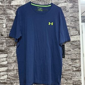 LG Navy Blue T-Shirt with Neon Green Accents